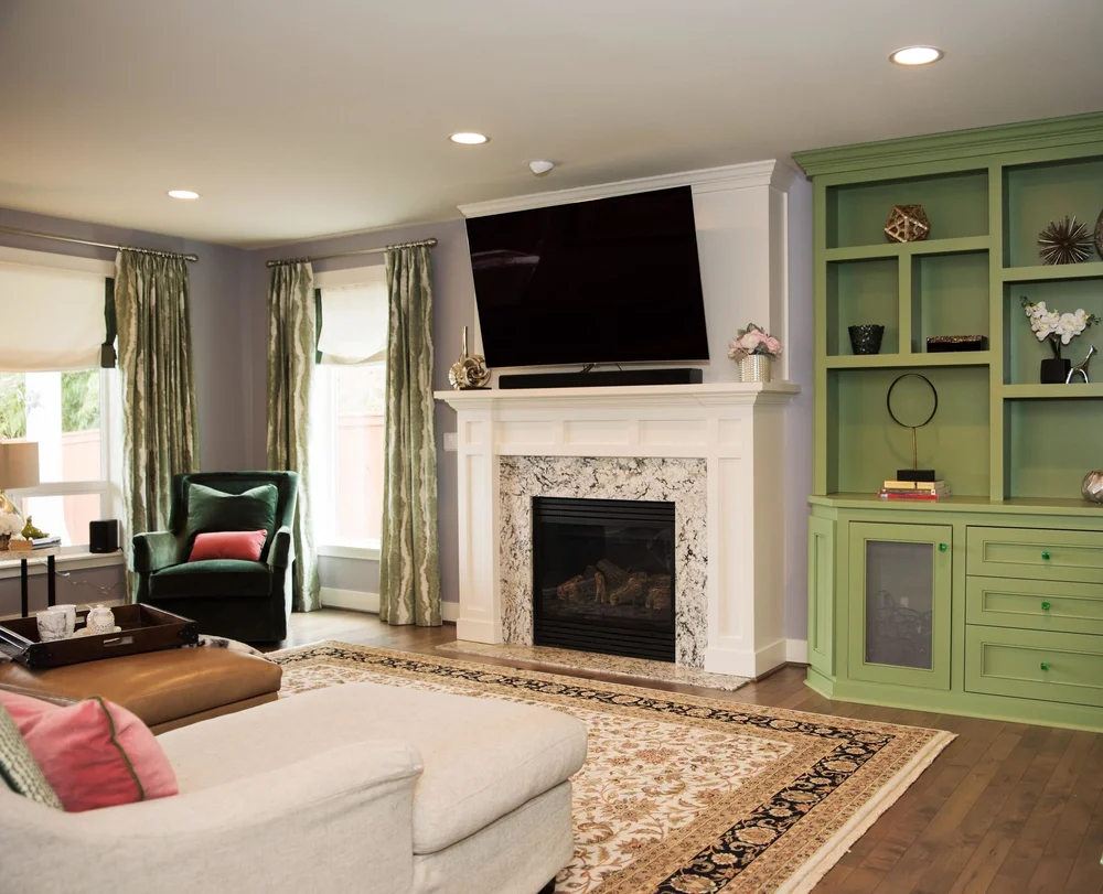 Family room after