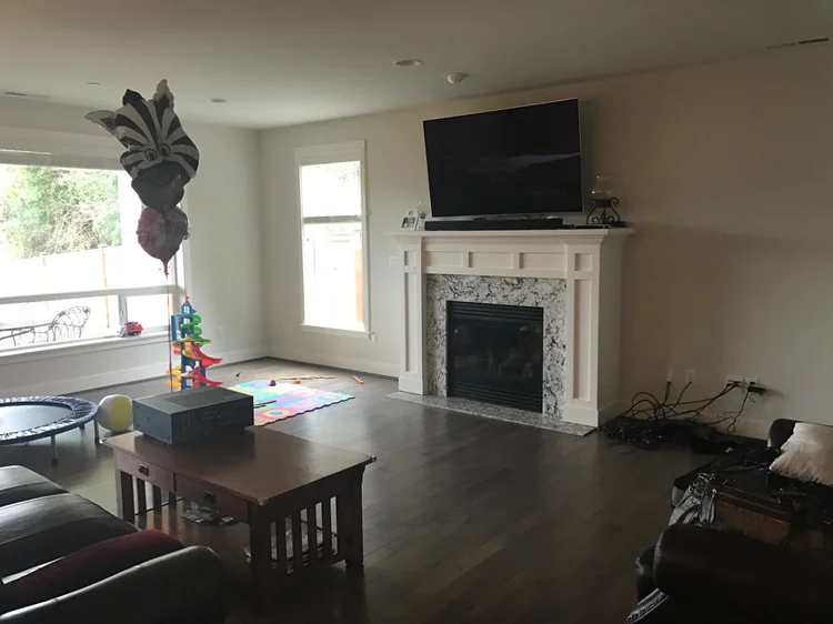 Family room before